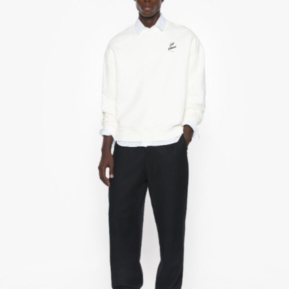 🐚 Maison Kitsuné “Café Kitsuné Relax Sweatshirt” – Tapioca, Unisex Large (NWT) - Picture 4 of 14